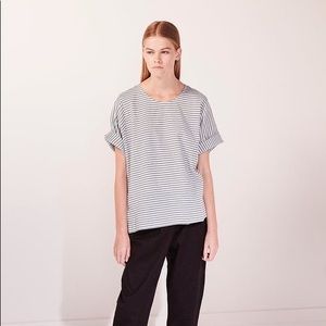 Kowtow Frank Top in Sea Stripe